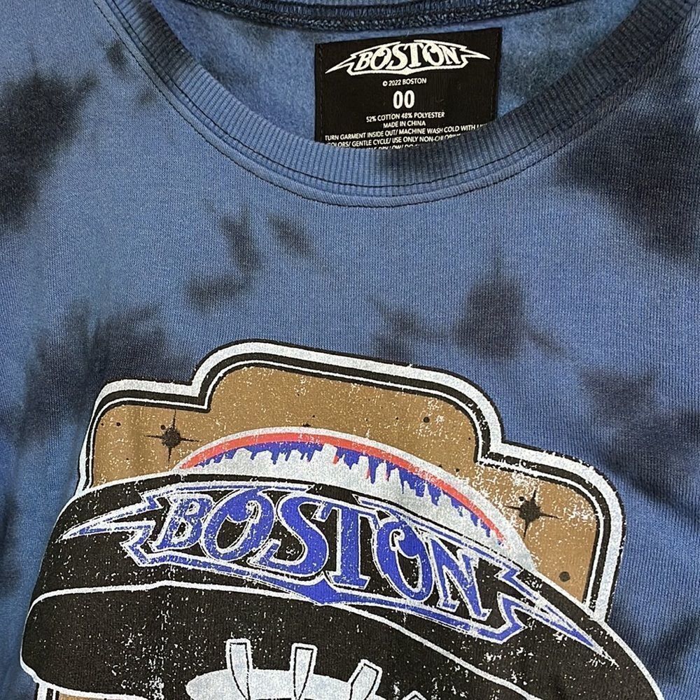 BOSTON Premiere Tour 1977 Rock Band Tie Dye Sweatshirt  Unisex NWT - Picture 7 of 13
